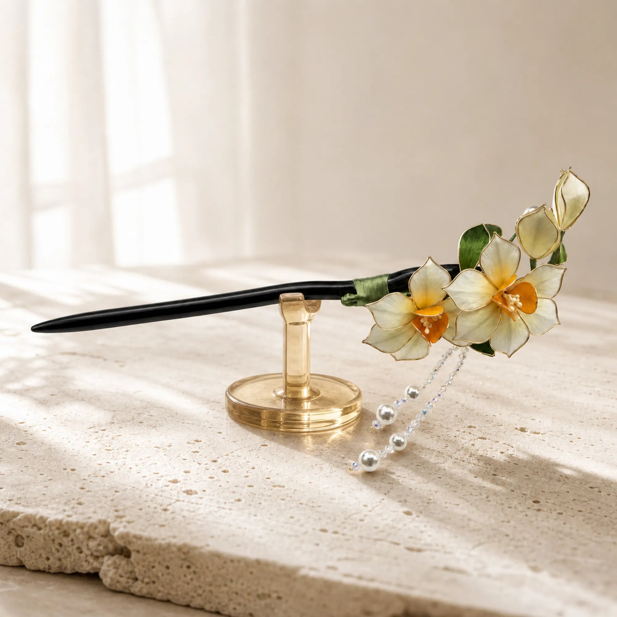 Handcrafted Velvet Flower Hair Ornament
