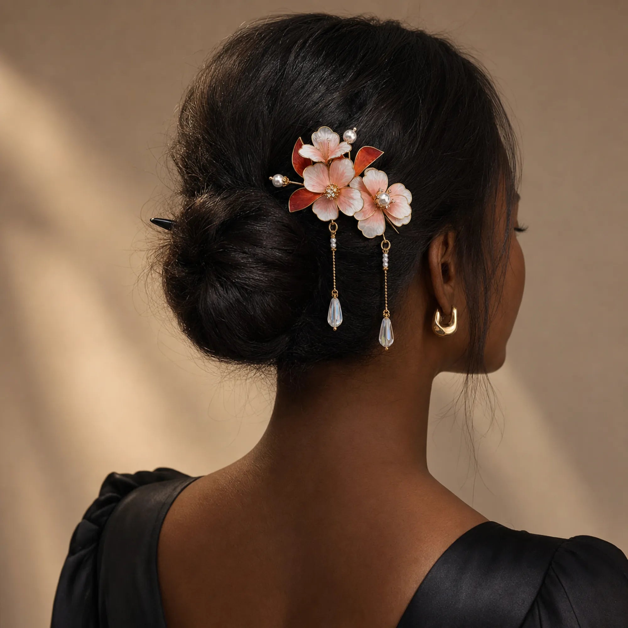 Maple Leaf Velvet Hair Pin | Rong Hua Collection