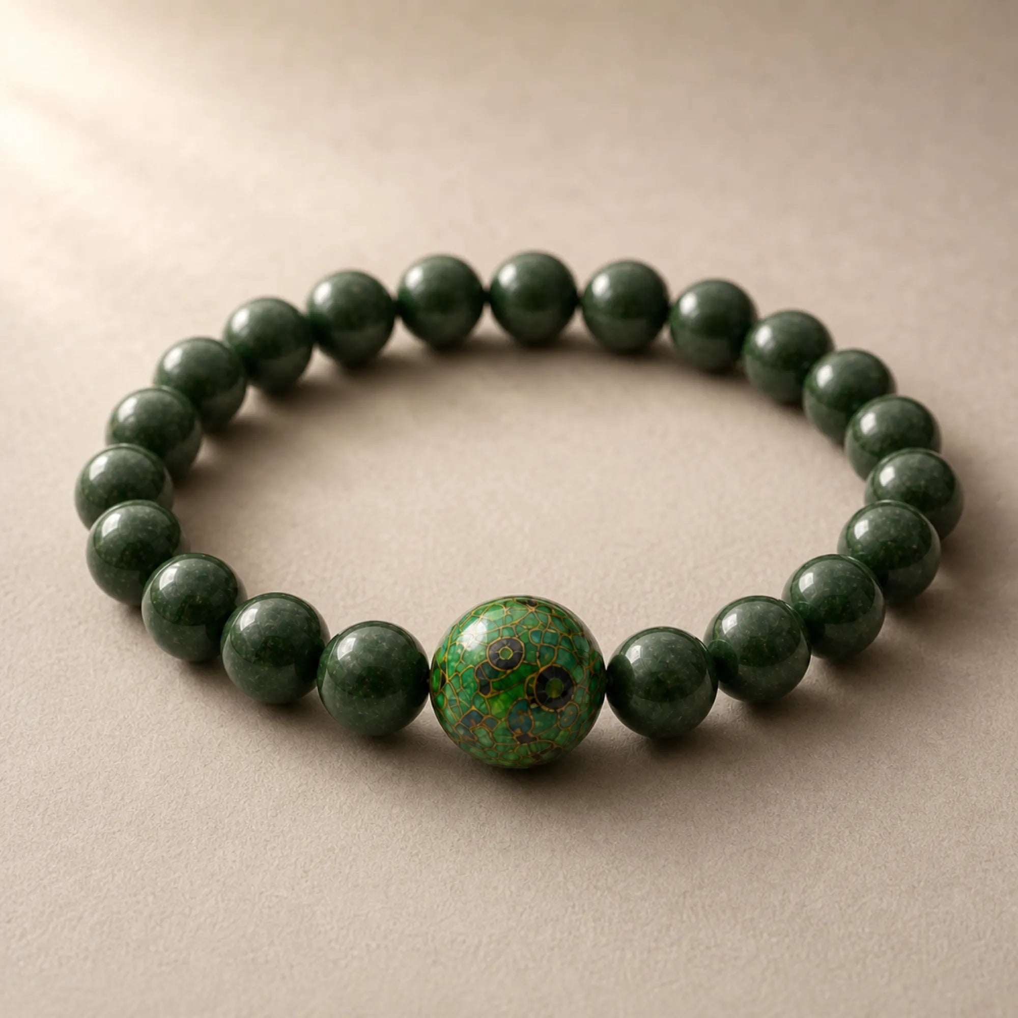 Handcrafted Lacquerware Beaded Bracelet