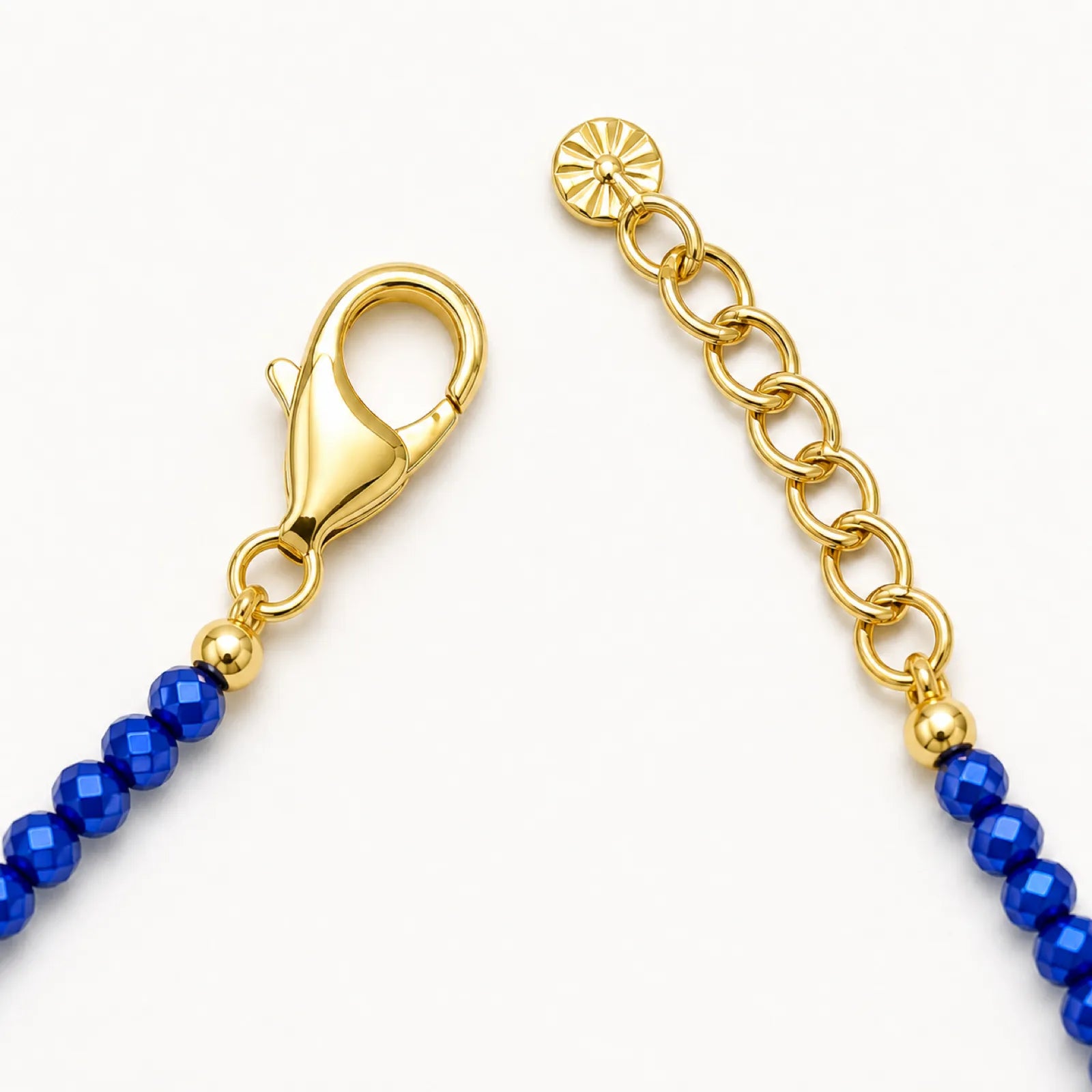 Lacquerware & Lapis Lazuli Choker Necklace with 18K Gold Accents - detail view 2