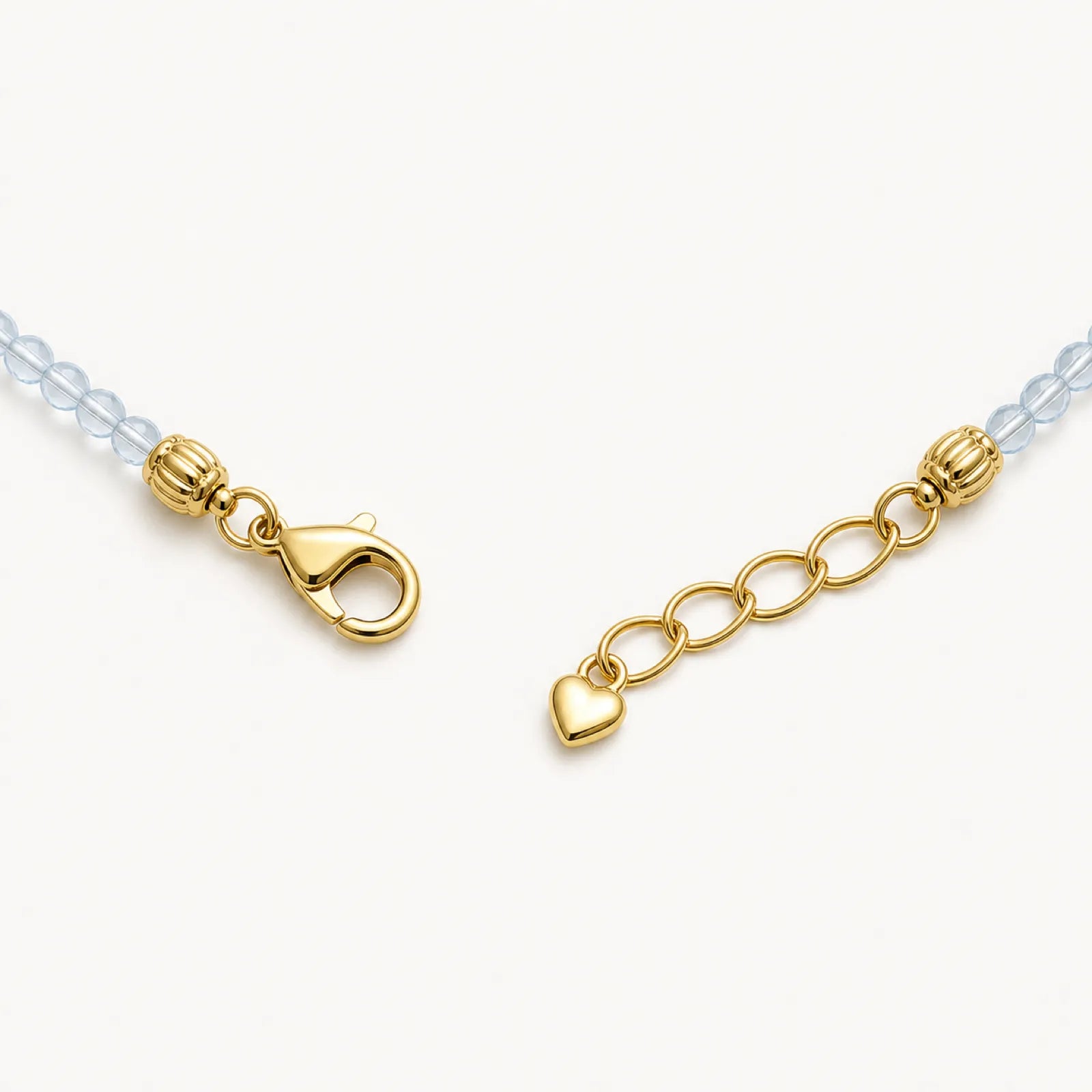 Lacquerware & White Crystal Beaded Necklace with 18K Gold Accents - detail view 2
