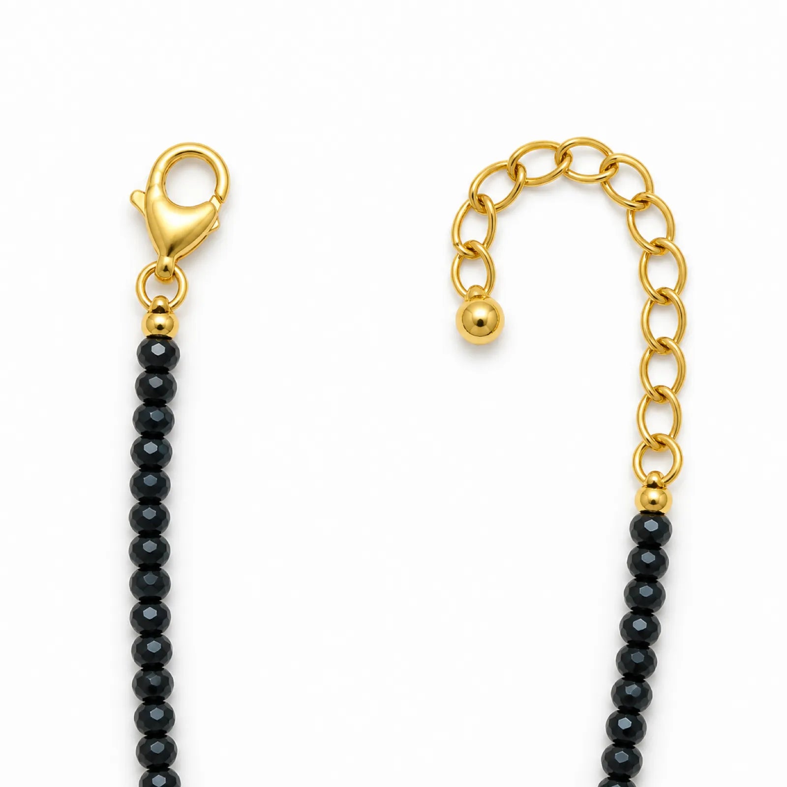 Urushi & 18K Gold Black Spinel Necklace - detail view 2