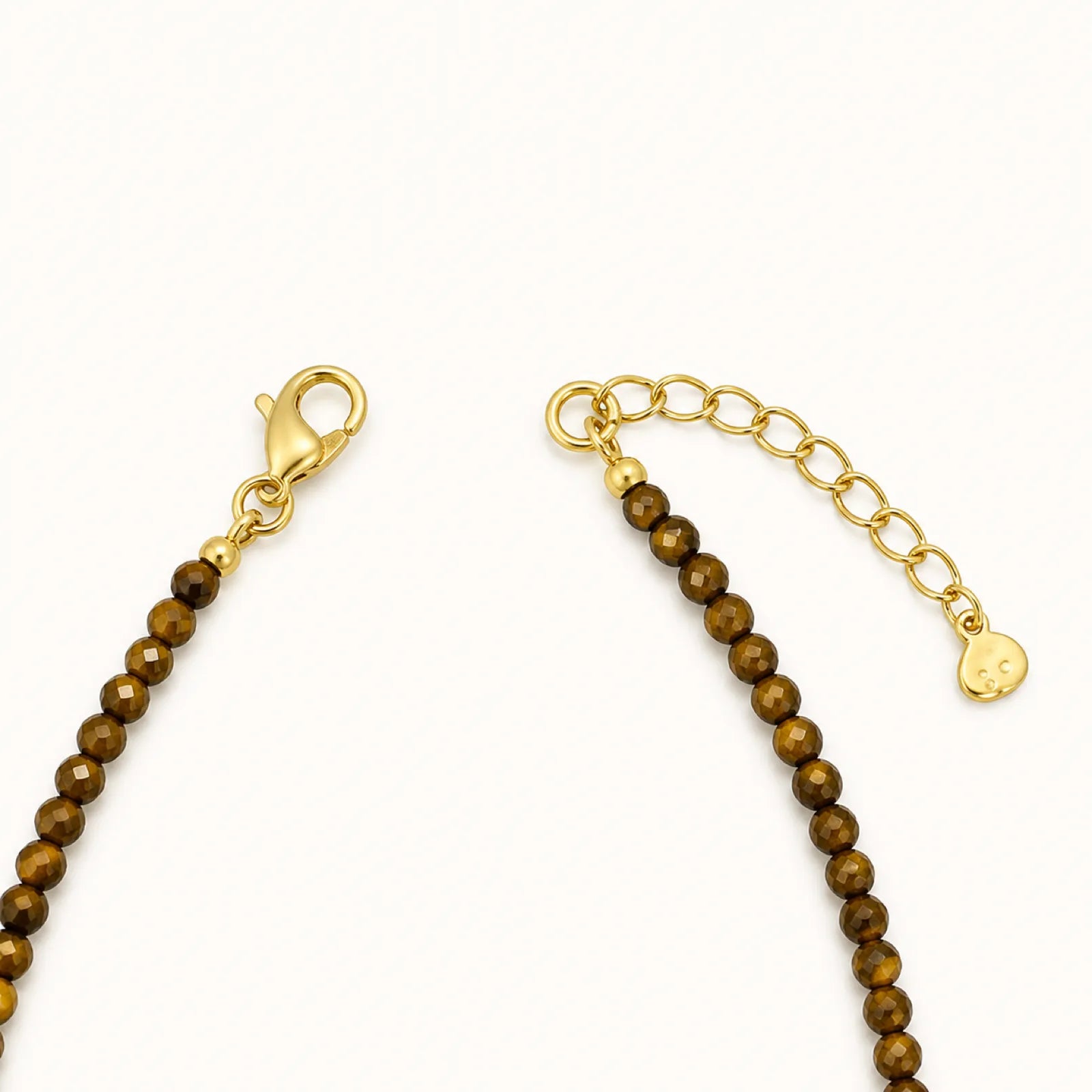 Urushi & 18K Gold Tiger's Eye Necklace - detail view 2