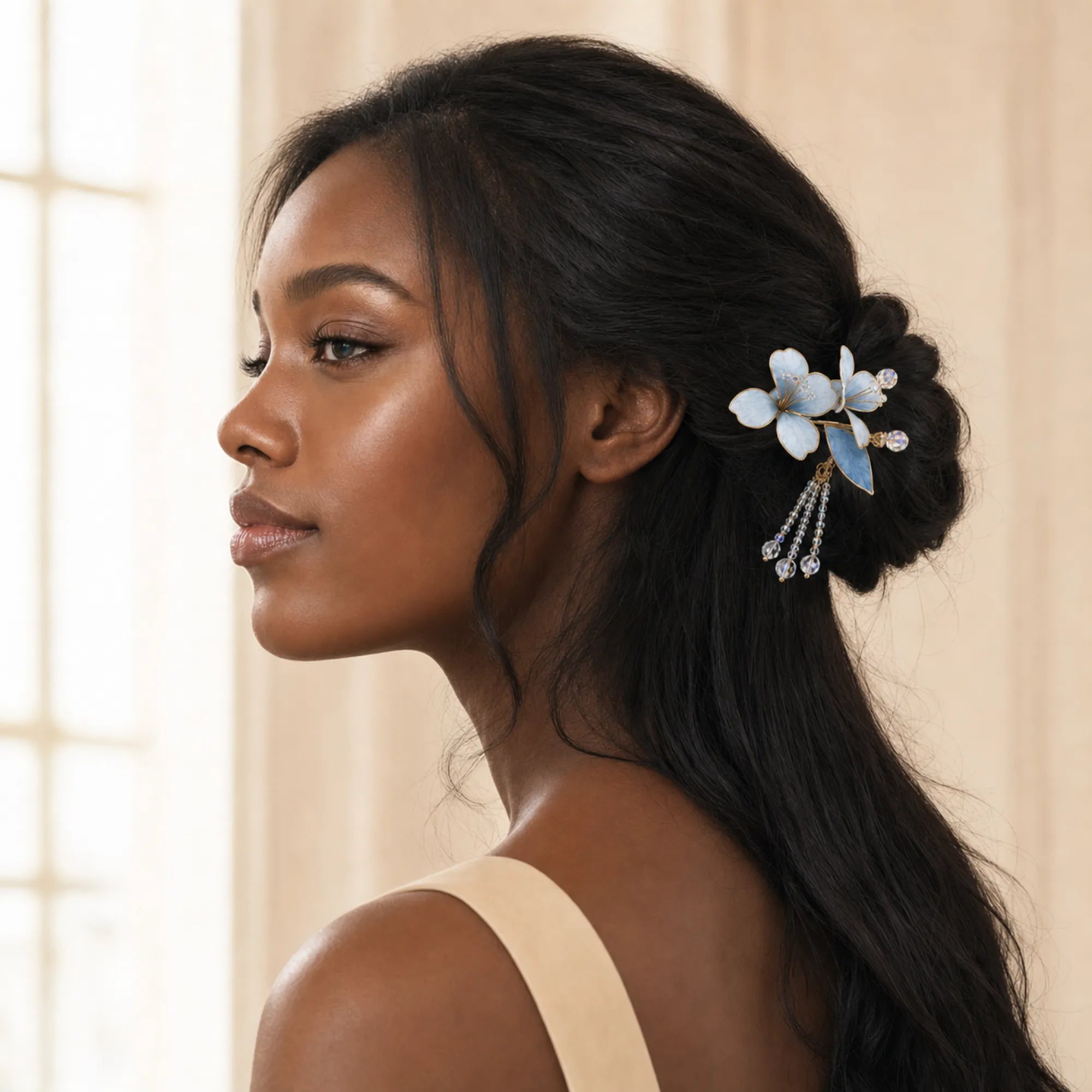 Handcrafted Velvet Flower Hair Pin