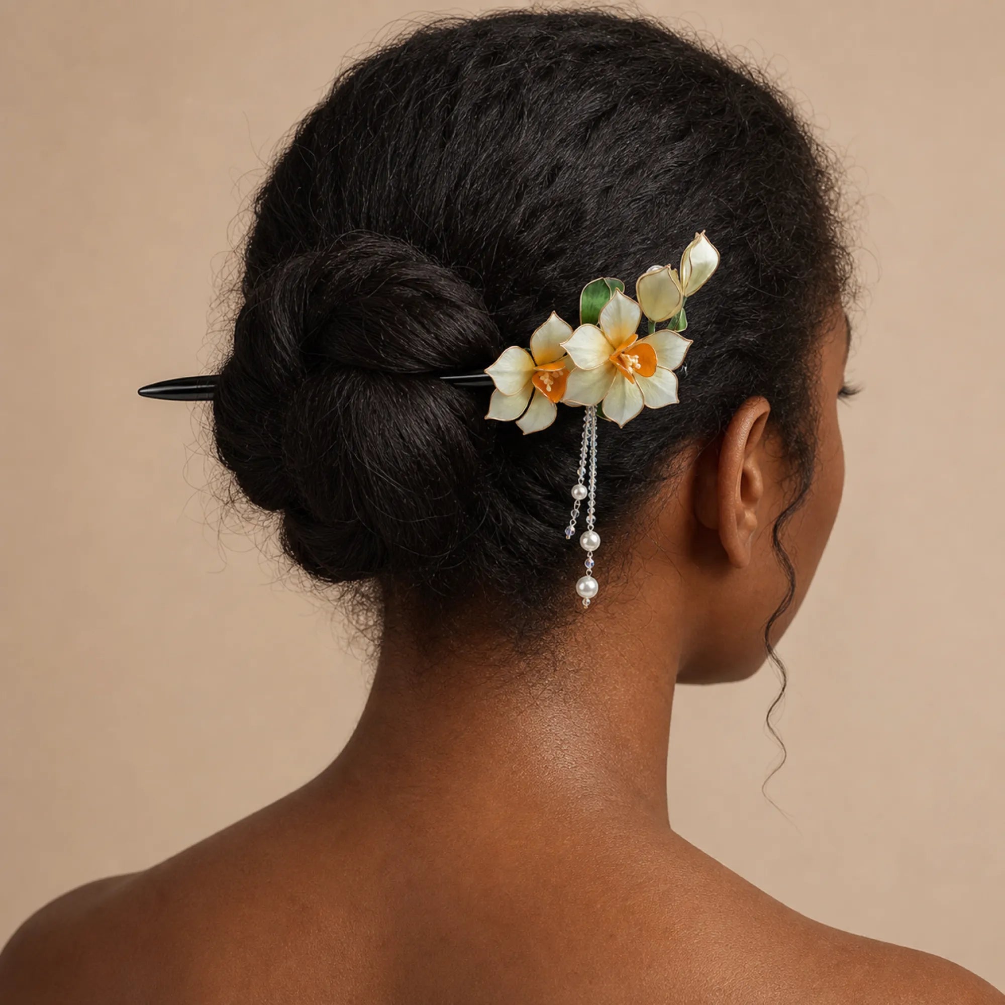 Handcrafted Velvet Flower Hair Ornament