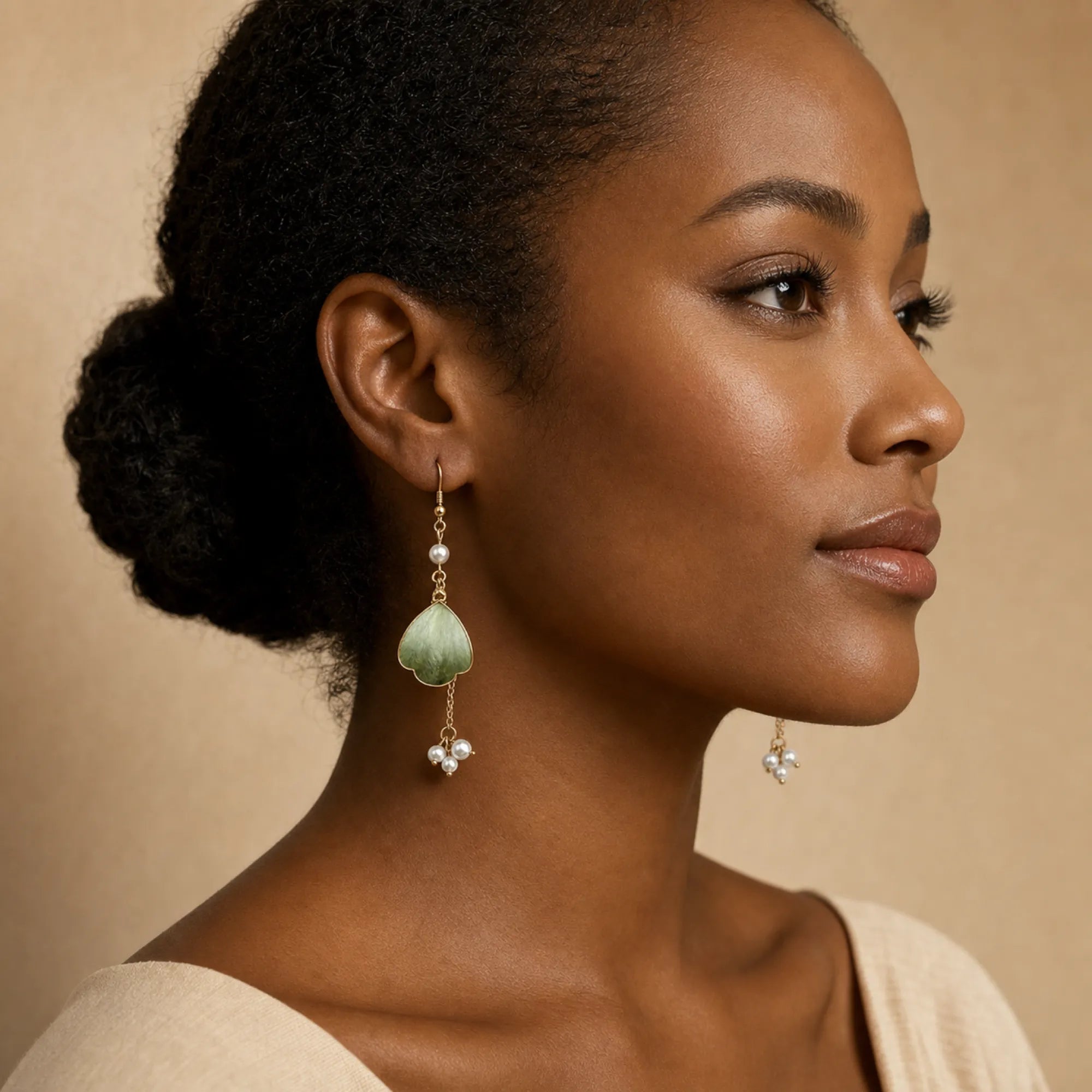 Spring Blossom Velvet Hair Pin & Earring Set | Rong Hua Collection