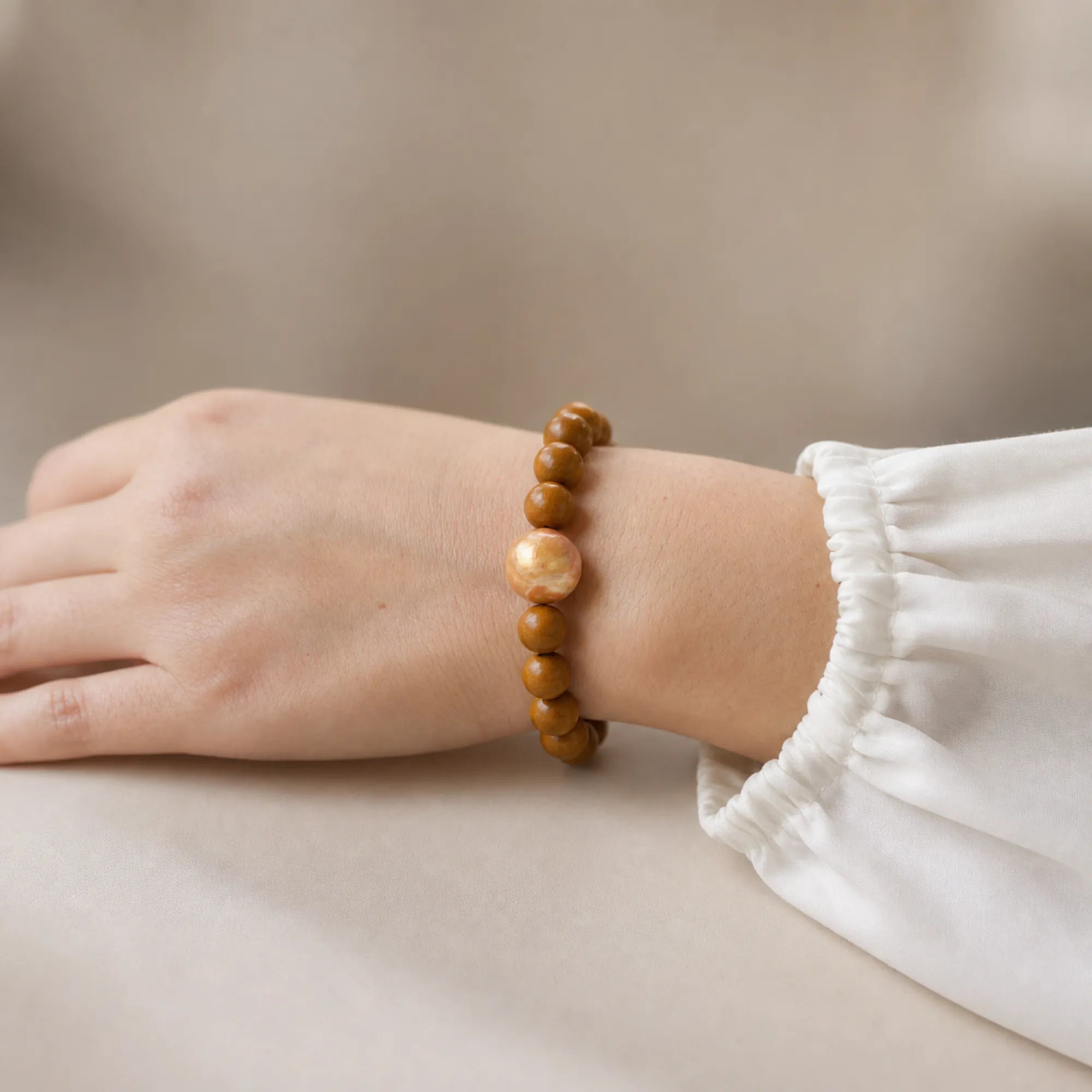 Saturn Series Lacquerware Beaded Bracelet