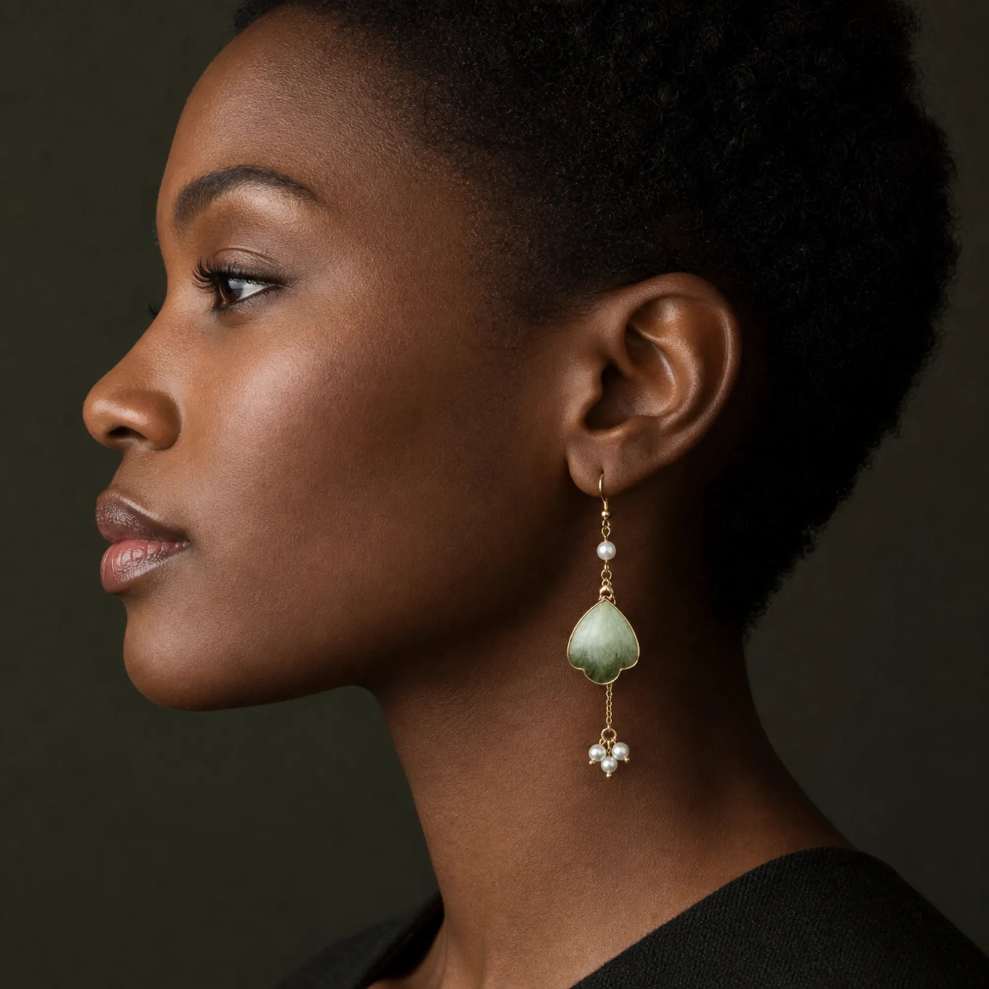 Spring Blossom Velvet Hair Pin & Earring Set | Rong Hua Collection
