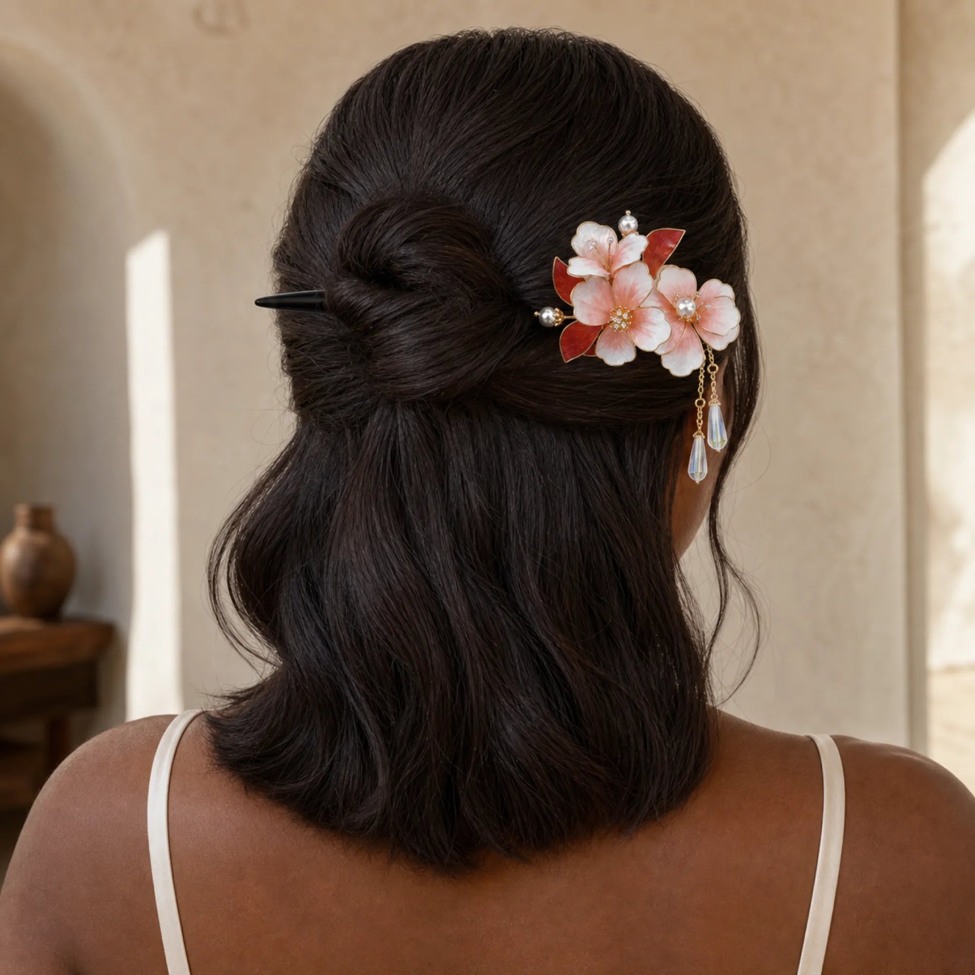 Maple Leaf Velvet Hair Pin | Rong Hua Collection