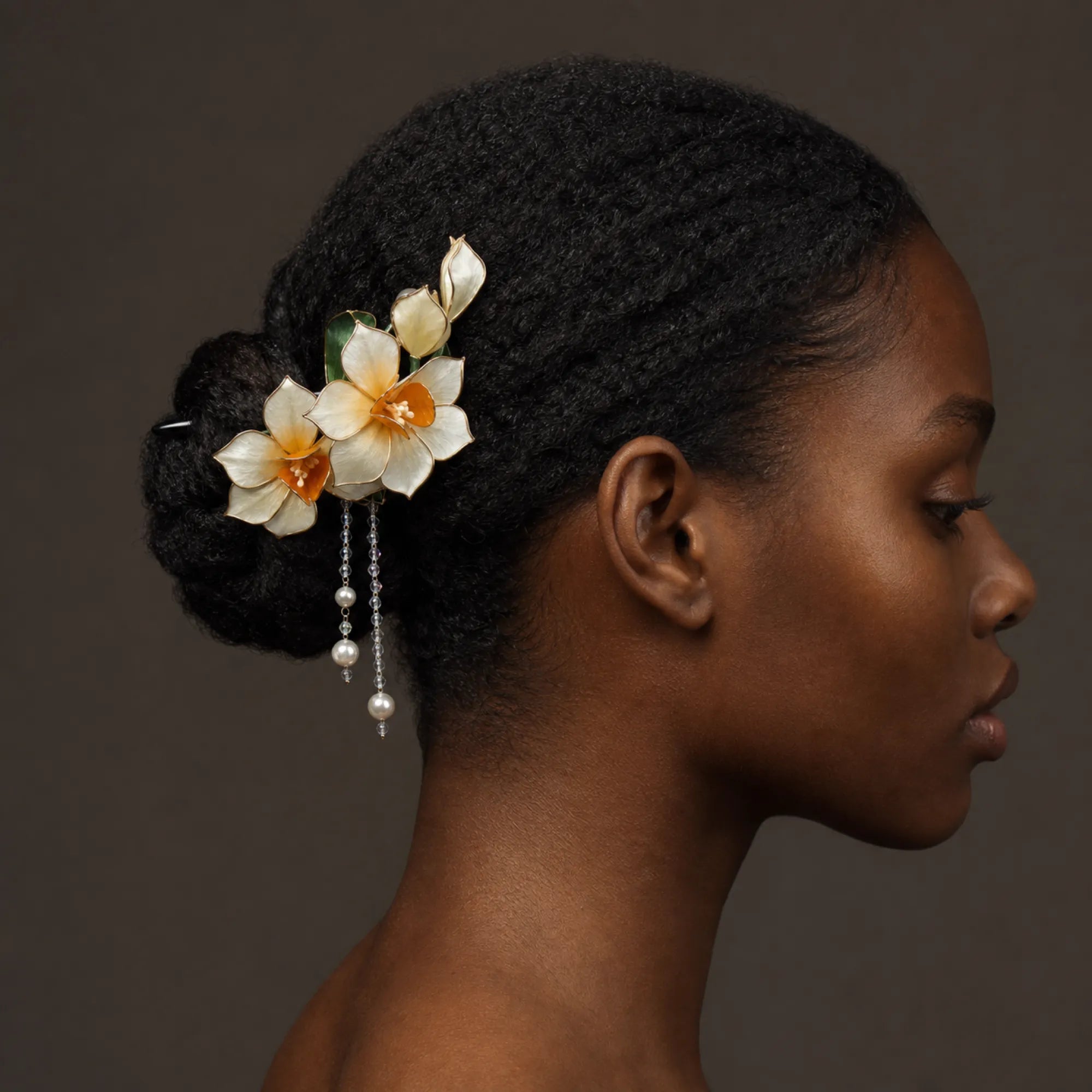 Handcrafted Velvet Flower Hair Ornament