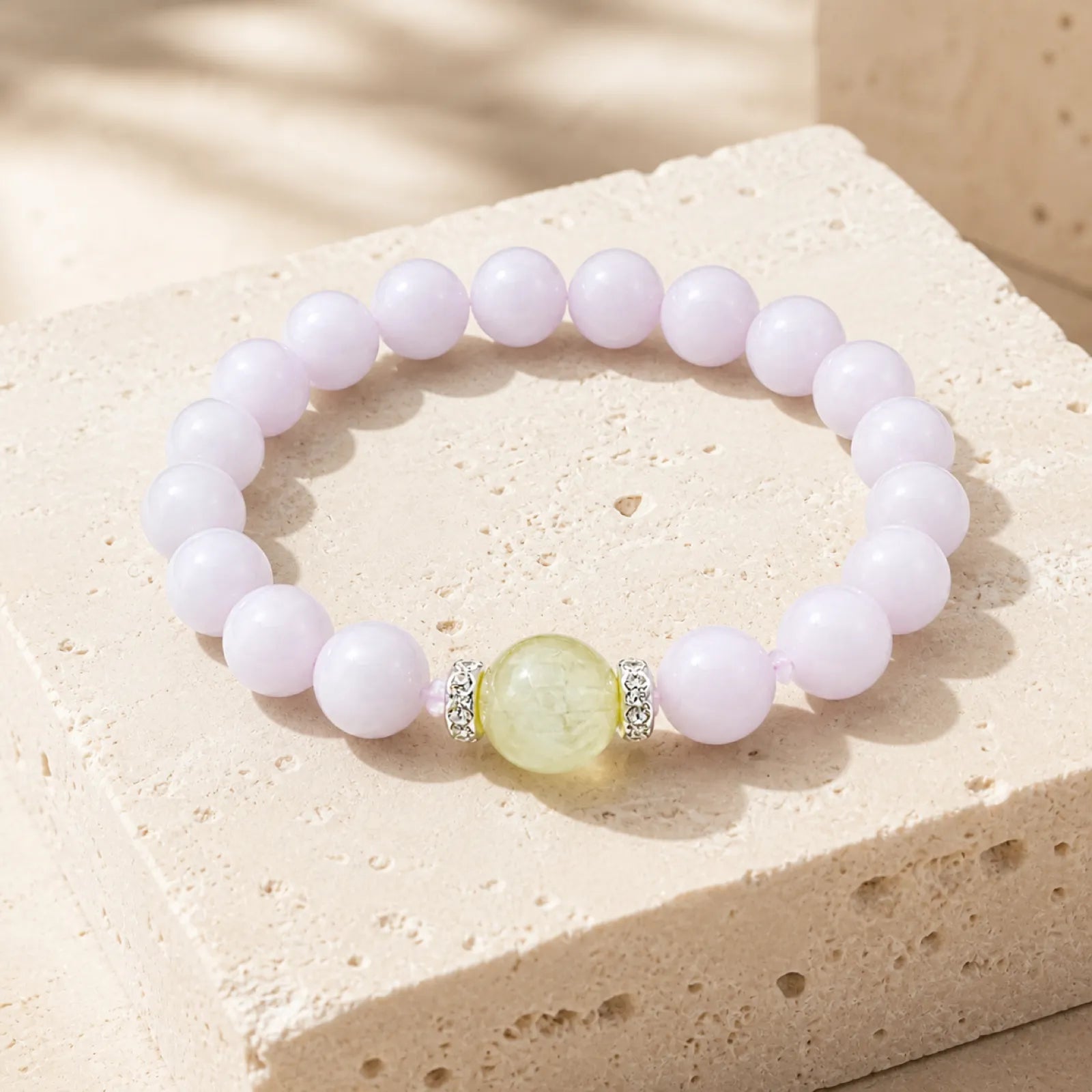 Natural Bead Bracelet with Citrine Focal Bead & Crystal Spacers - 05 modern minimal 5 11zon 04c96867 8d7d 4a9b 80f8 edf7d35c898f
