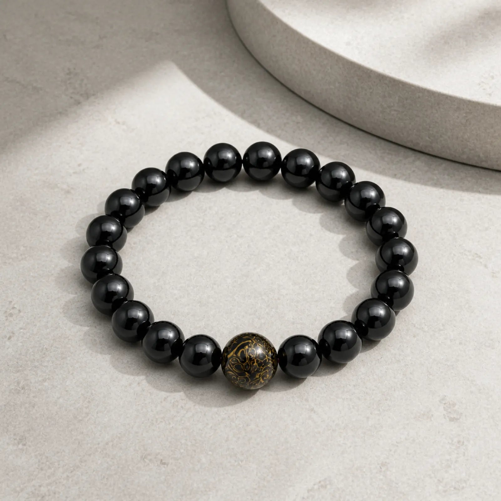 Urushi Lacquer & Black Onyx Beaded Bracelet - 05 modern minimal 5 11zon b3b0d38d 2792 4b48 a111 95985fc33a