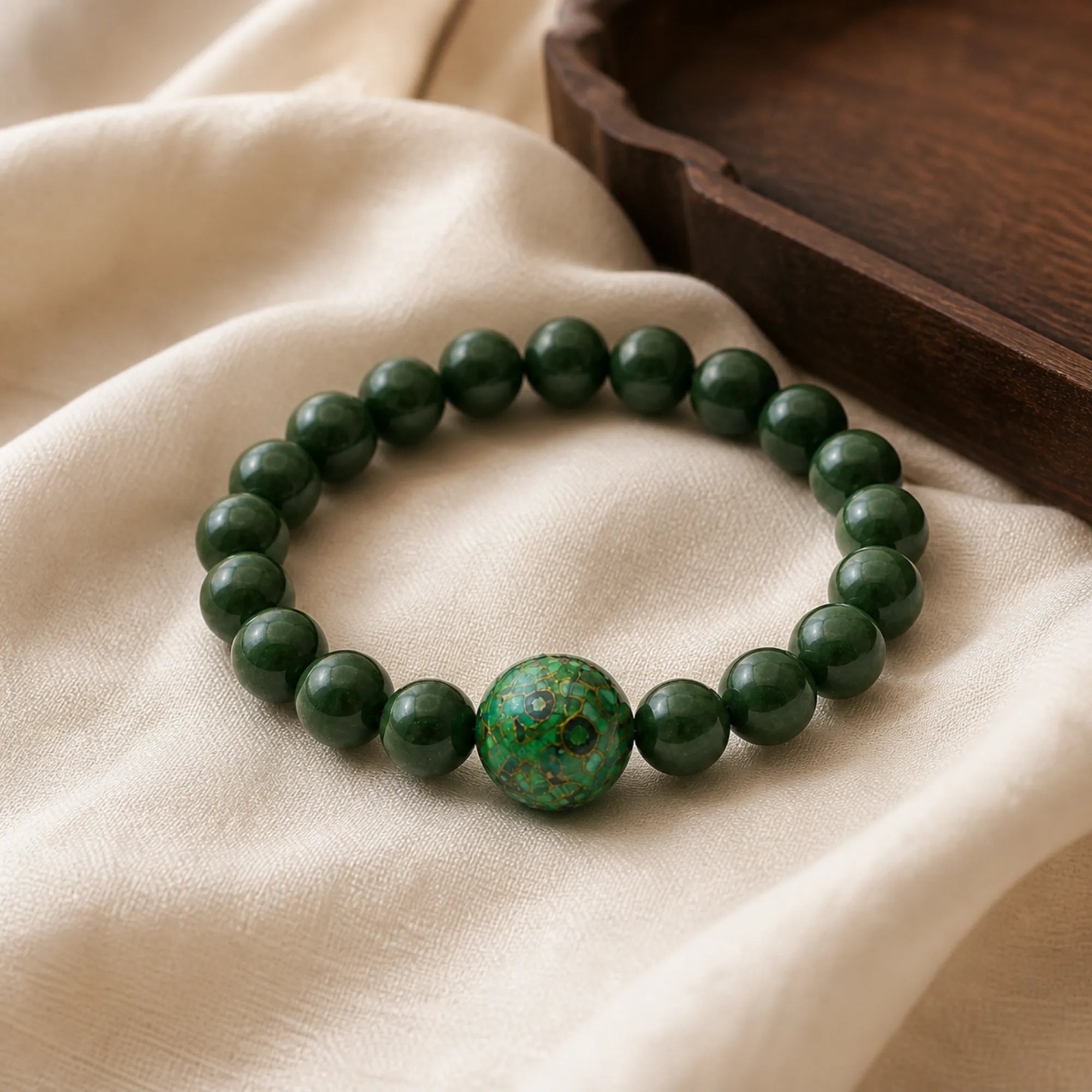 Handcrafted Lacquerware Beaded Bracelet