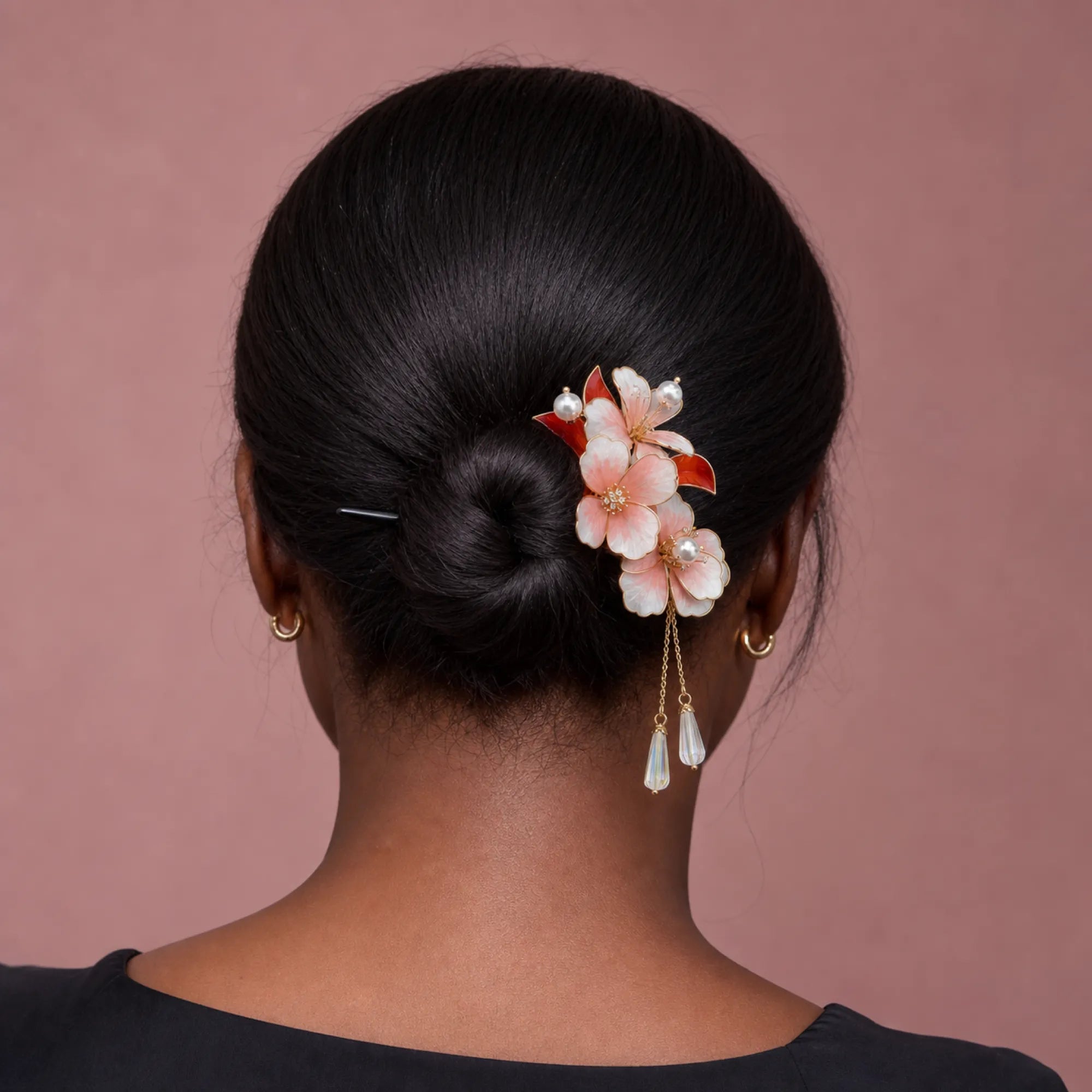 Maple Leaf Velvet Hair Pin | Rong Hua Collection