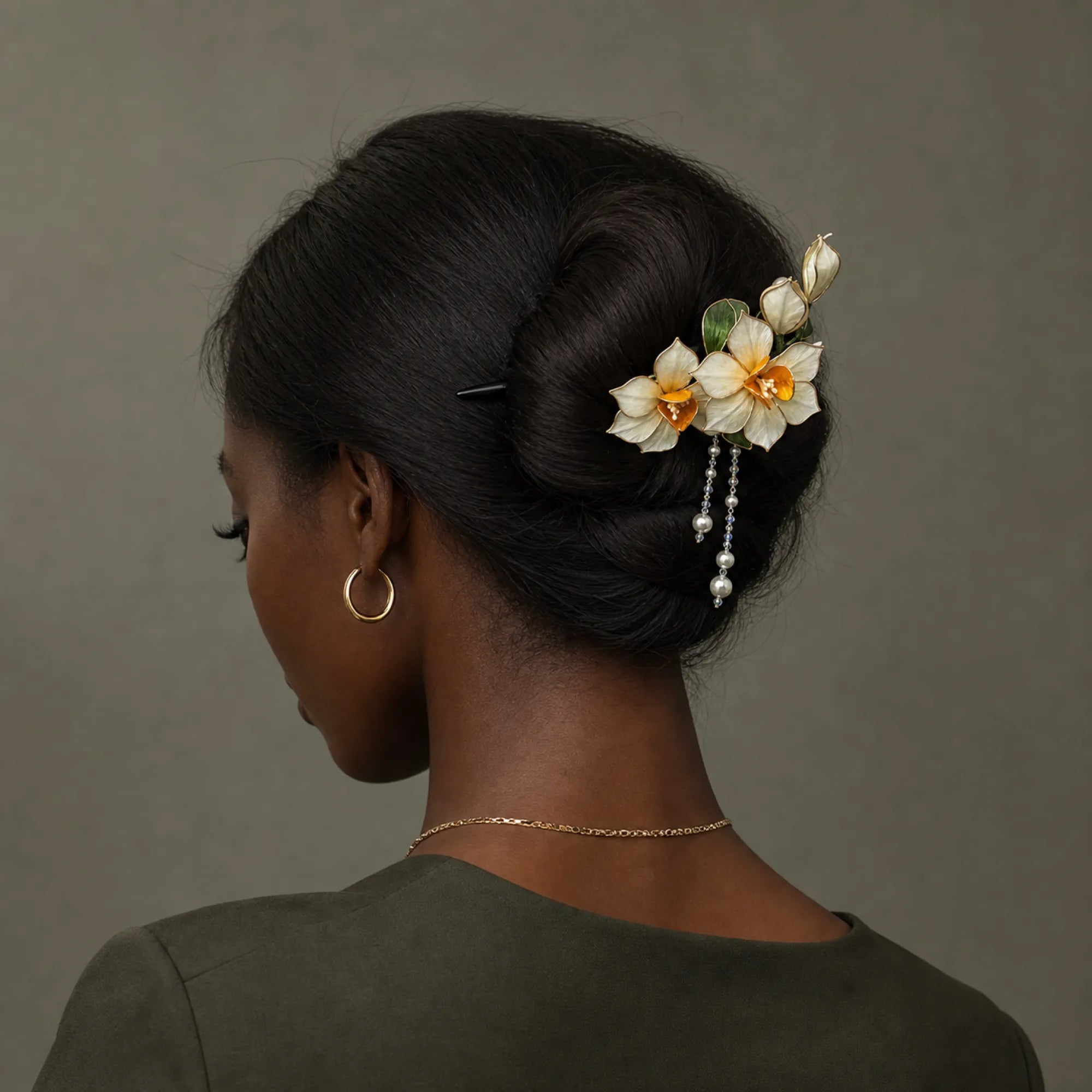 Handcrafted Velvet Flower Hair Ornament