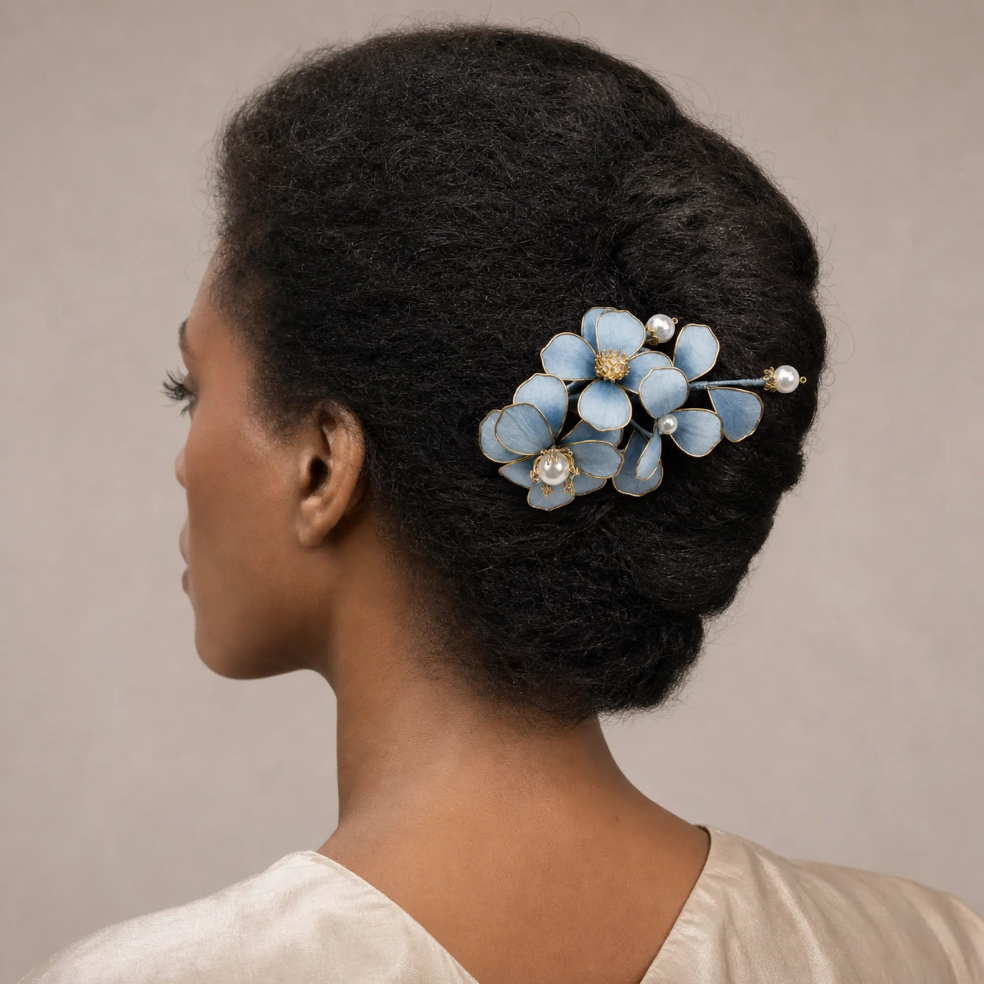Handcrafted Velvet Flower Hair Pin