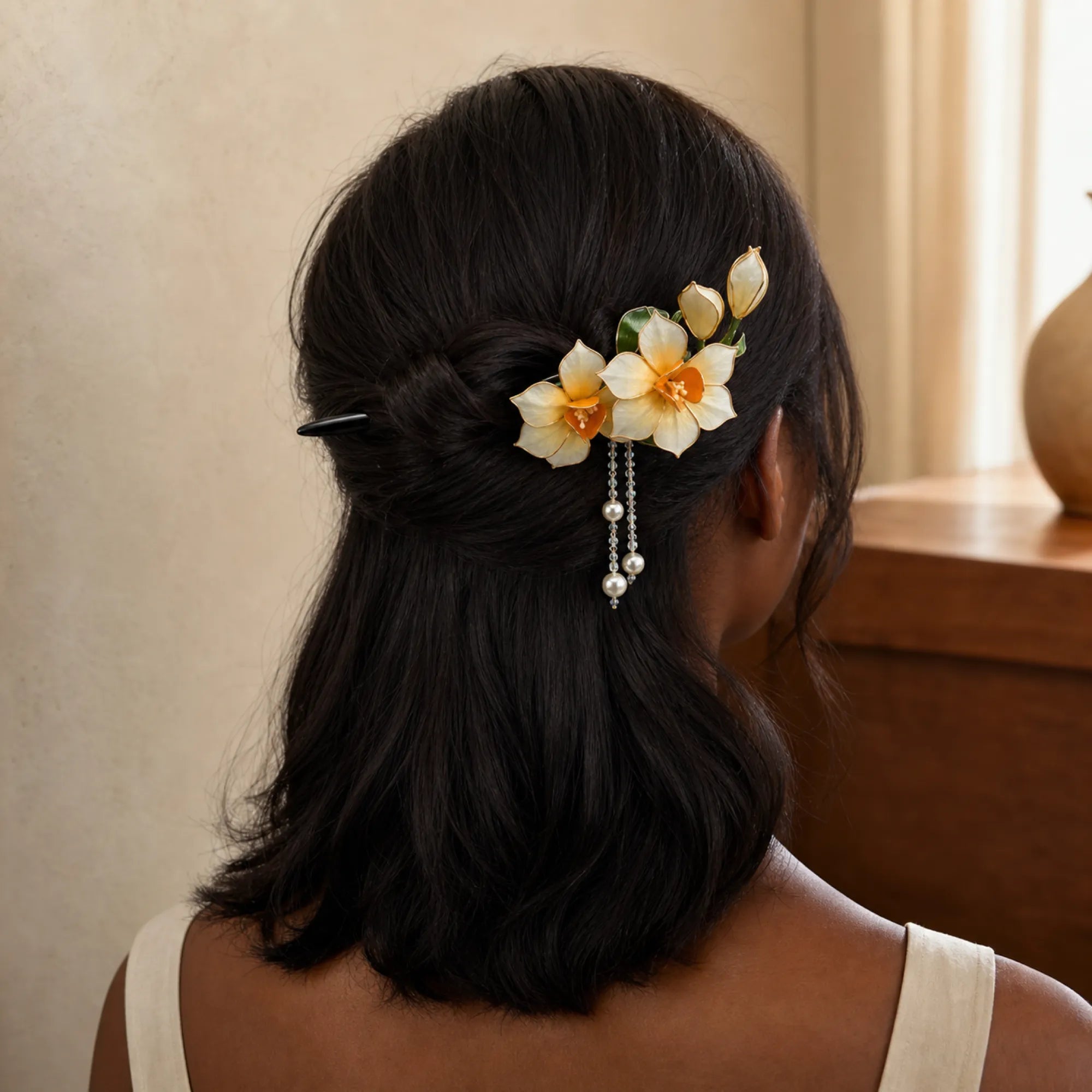 Handcrafted Velvet Flower Hair Ornament