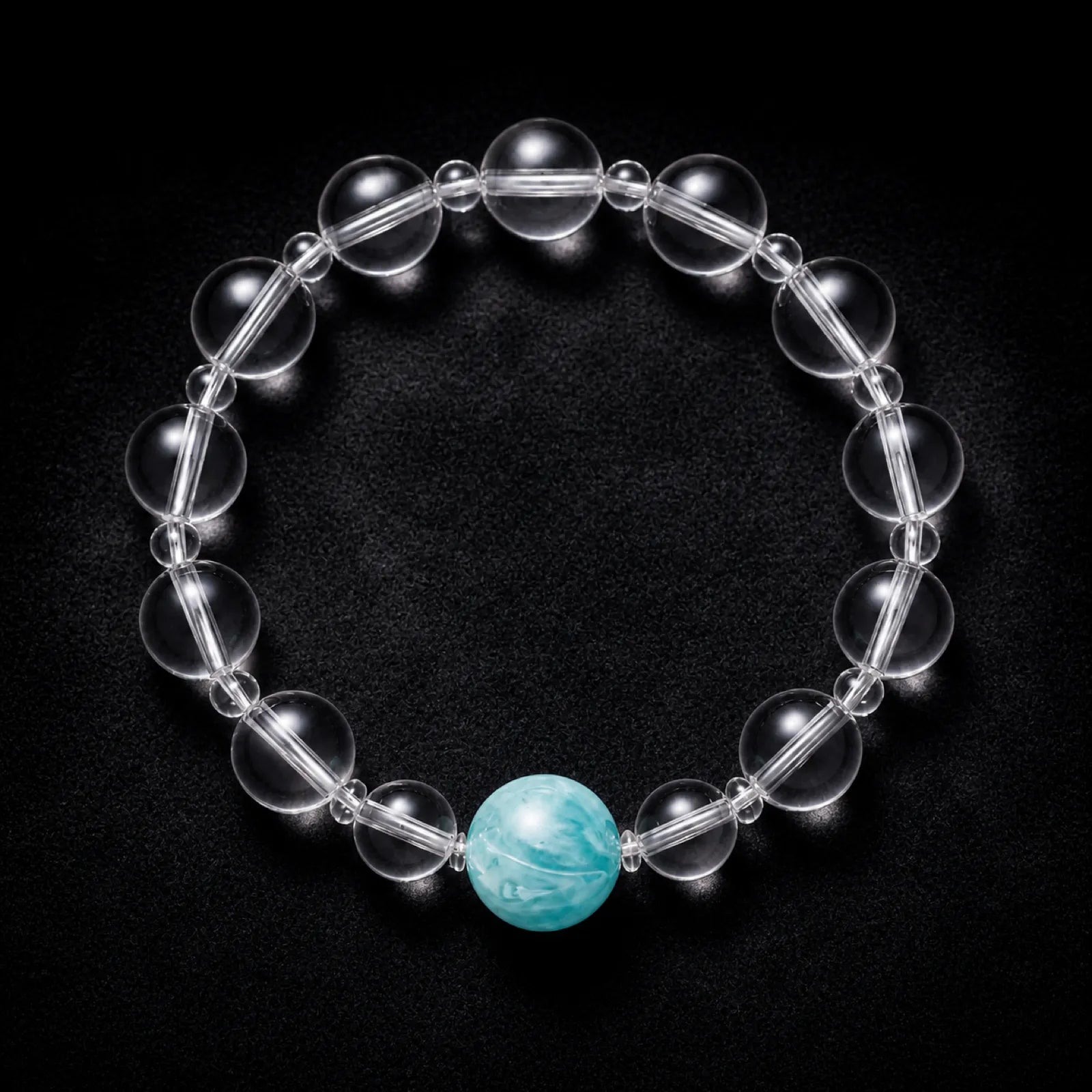 Clear Quartz & Blue Sapphire Bracelet - 07 premium dark 7 11zon b50b94d1 62a5 417b a39f e2423b