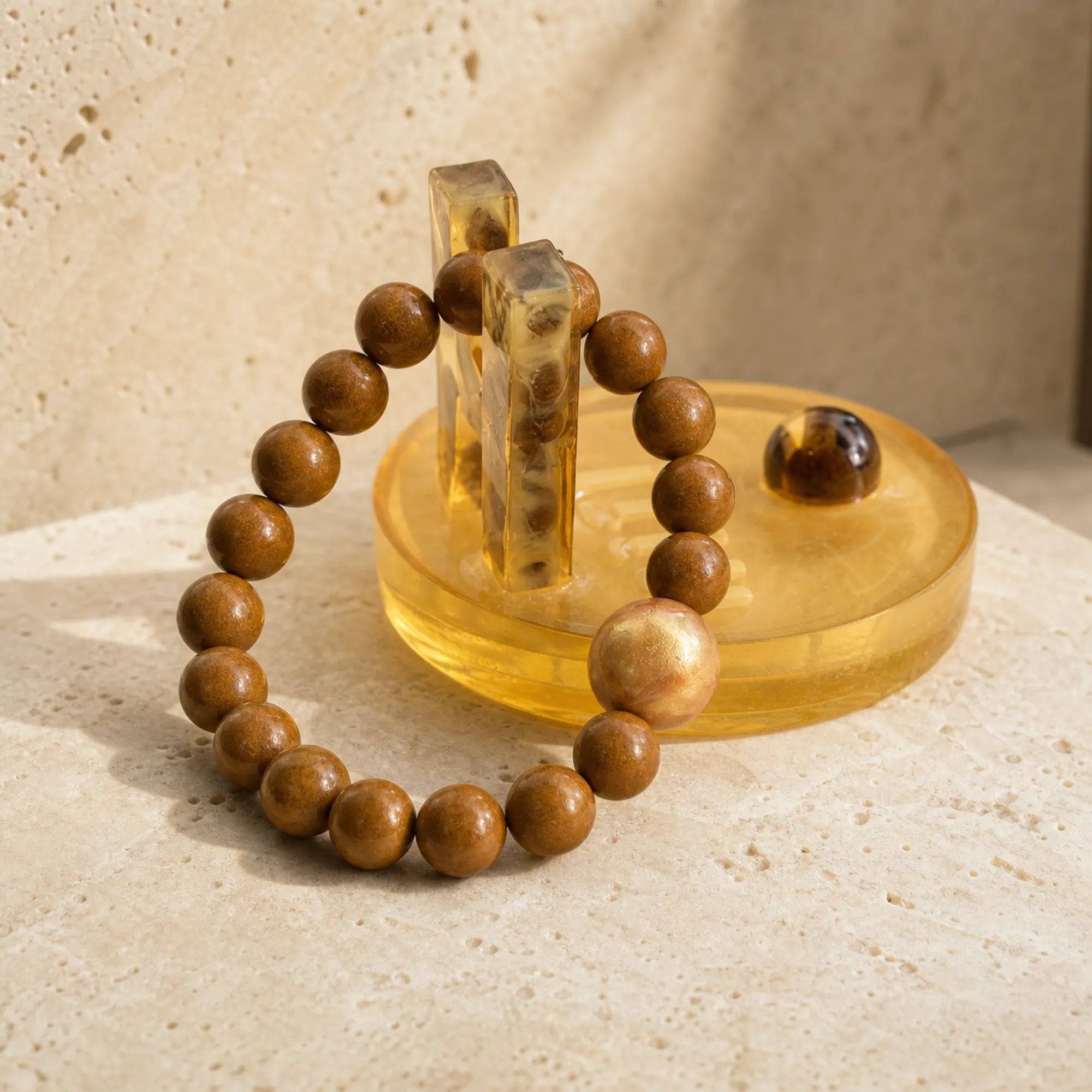 Saturn Series Lacquerware Beaded Bracelet