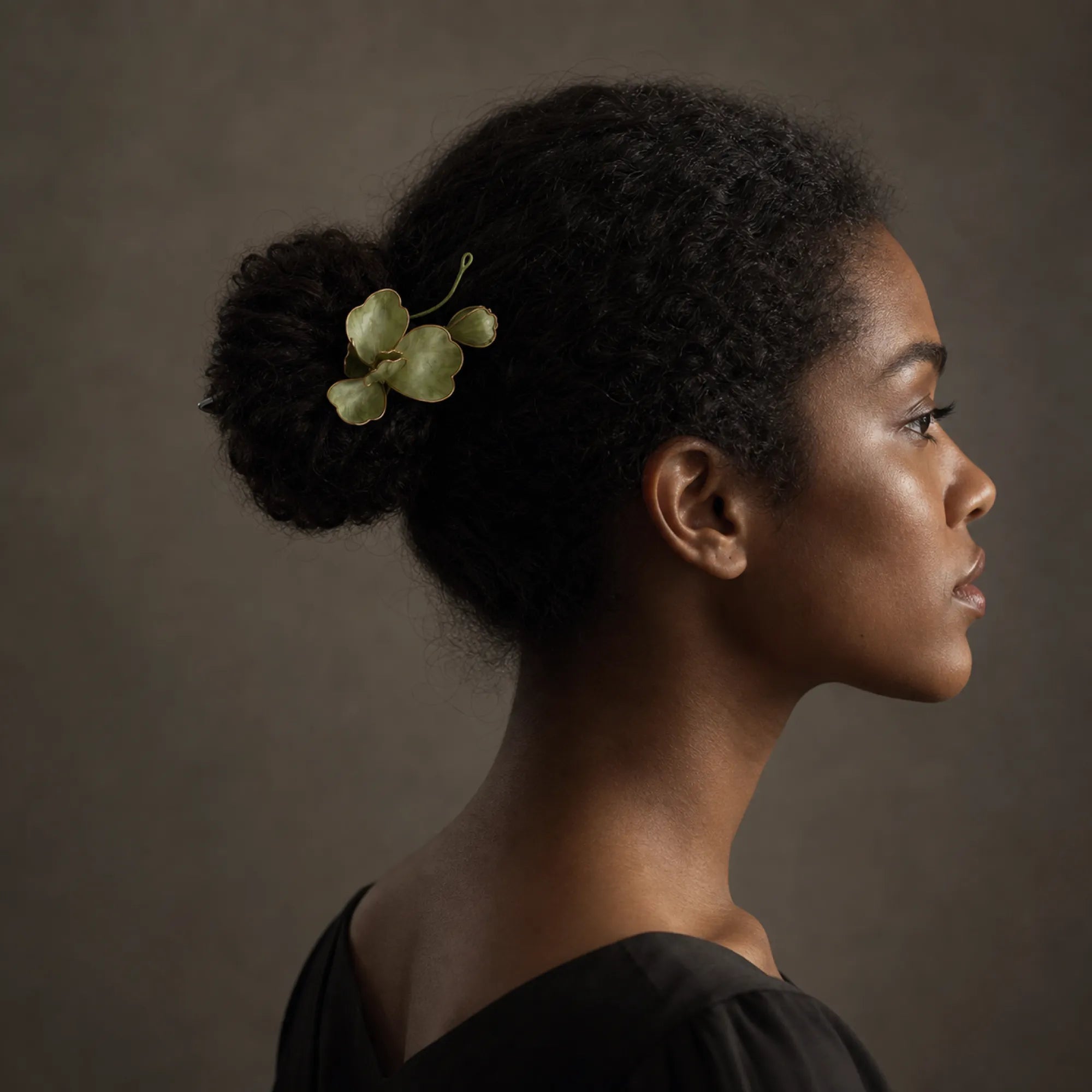 Spring Blossom Velvet Hair Pin & Earring Set | Rong Hua Collection