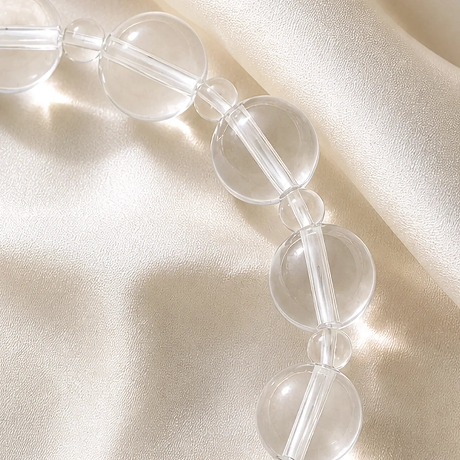 Clear Quartz & Blue Sapphire Bracelet - detail view 3