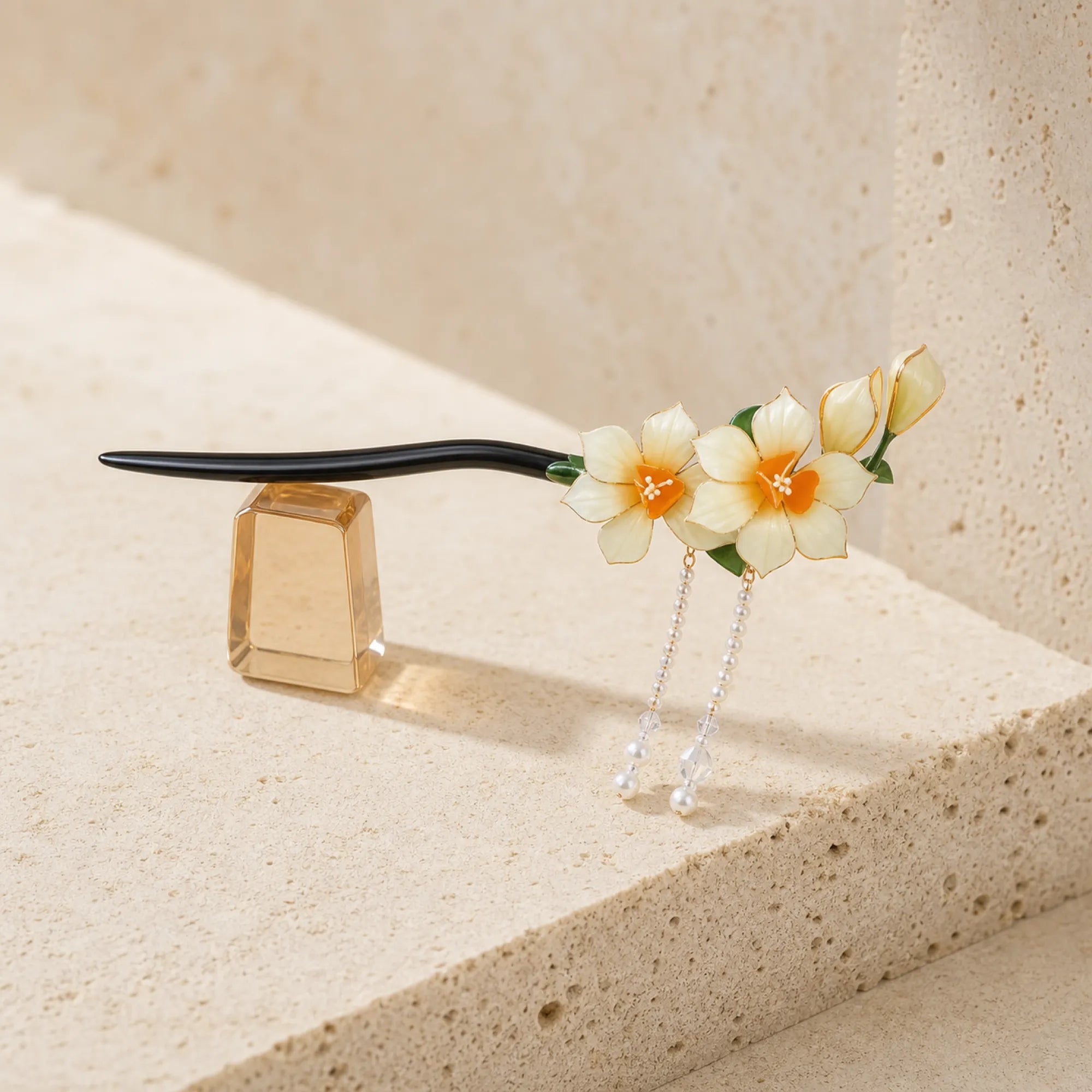 Handcrafted Velvet Flower Hair Ornament