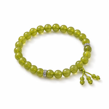 Natural Jade Beaded Bracelet